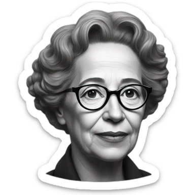 Hannah arendt sticker