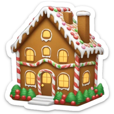 Gingerbread house sticker
