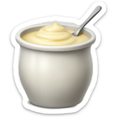 petit pot de crème fraîche sticker