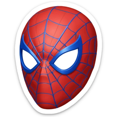Spiderman head sticker