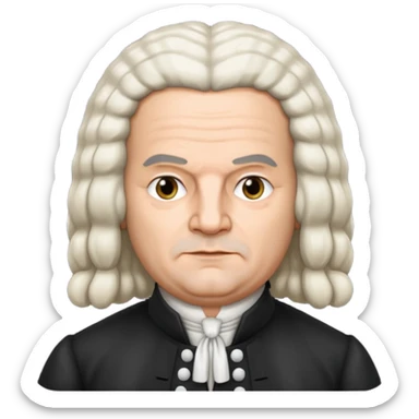 johann sebastian bach german sticker