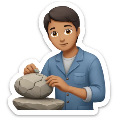 Sculptor on working on sculptor sticker