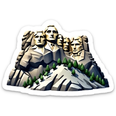 Mount Rushmore sticker