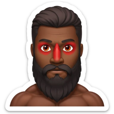 PHILIPPINE MYTHICAL CREATURE KAPRE BUT MASCULINE AND HUNK sticker