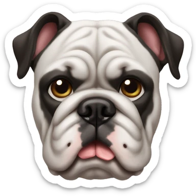 Bulldog francés máscara negra  sticker