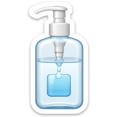 Hand sanitizer sticker