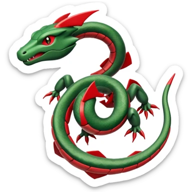 Pokemon  legendary Rayquaza sticker