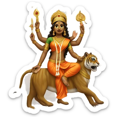 durga matha sticker
