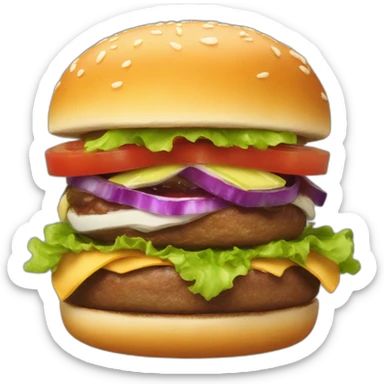 À burger Saturn sticker