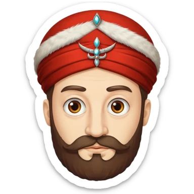 A turkish Sultan HE IS EXTREMELY INSANE AND CRAZY sticker