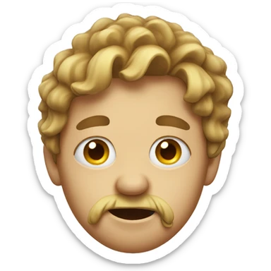 Face with scrunched nose sticker