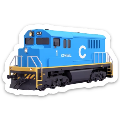 Conrail electric boxy locomotive sticker