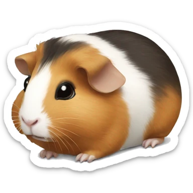 Guineapig very cute but realistic sticker
