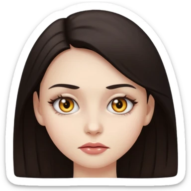 deadly stare one eye emoji girl  sticker