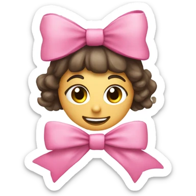 Sign saying “im just a girl” with a pink bow perched on it sticker