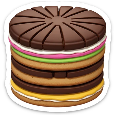 Full chocolate shortbread cookies (without chocolate chips) sticker