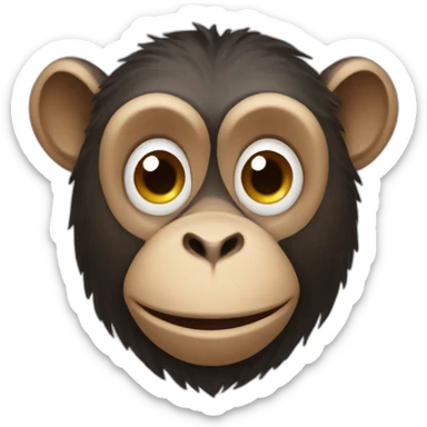 Monkey moo sticker
