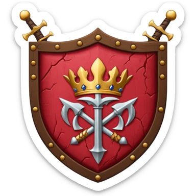 brasão sangrando medieval rosa de sangue vermelha sticker