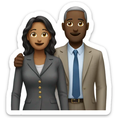 conversation between two colleagues sticker