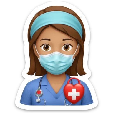 ICU Nurse doing cpr  sticker