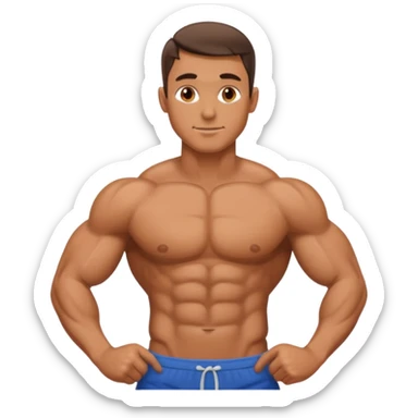 gere um abdomen sarado e definido sticker