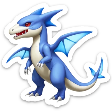 Shiny Koraidon-Latios-Marowak-Fakémon-hybrid-creature (full body)  sticker