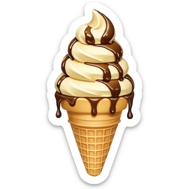 ice cream cone sticker