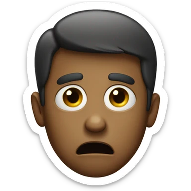 A very shocked and confused person  sticker