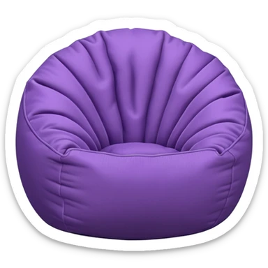 Light purple bean bag sticker