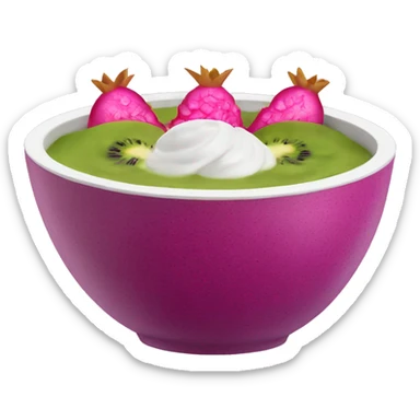 pitaya smoothie bowl sticker
