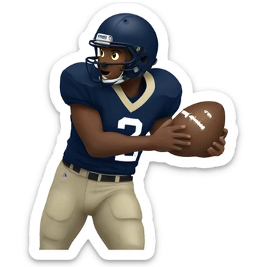 Navy football sticker