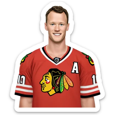 Jonathan Toews shirt unbuttoned sticker