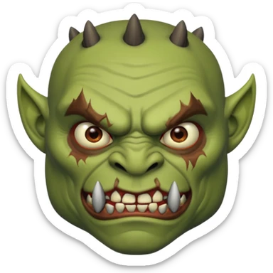Orc from Lord of the Rings very creepy sticker