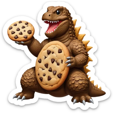 Cookie Godzilla sticker