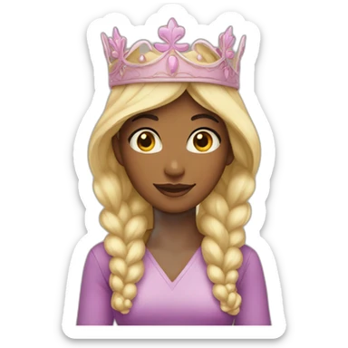 Princess who wear a cap sticker