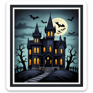 the House on haunted hill sticker