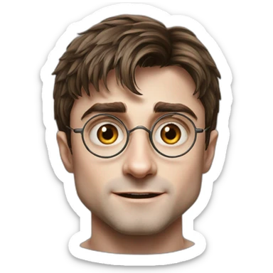 daniel-radcliffe harry potter headshot sticker