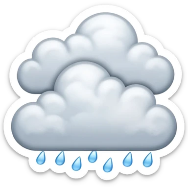 rainy clouds sticker