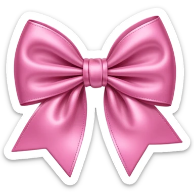 Pink bow emoji sticker
