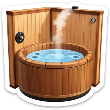 Hot tub sticker