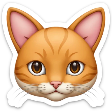 draw ears like a cat's sticker