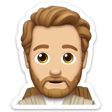 Star wars karakteri olan Obi wan kenobi emojisi sticker