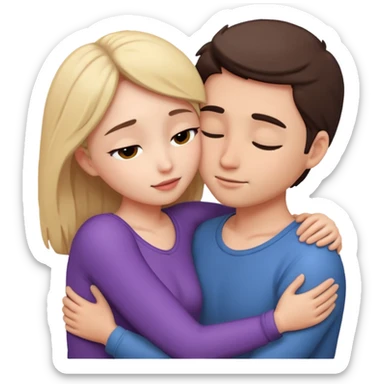 intimate moment between lovers sticker