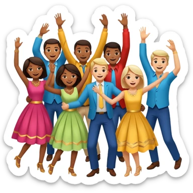 I want an emoji with people making a “horă” sticker