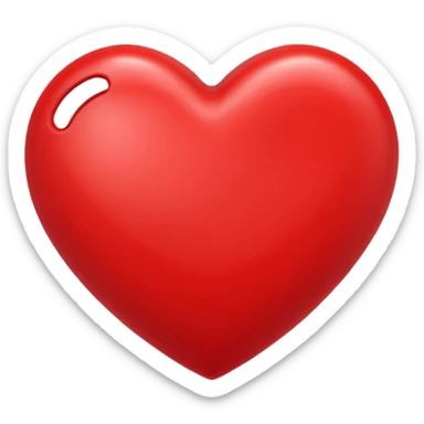 A red heart with the letter "J" in it sticker