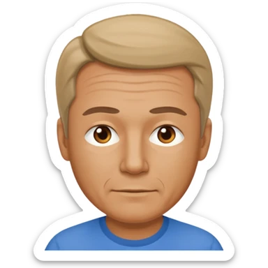 hombre de mediana edad sticker