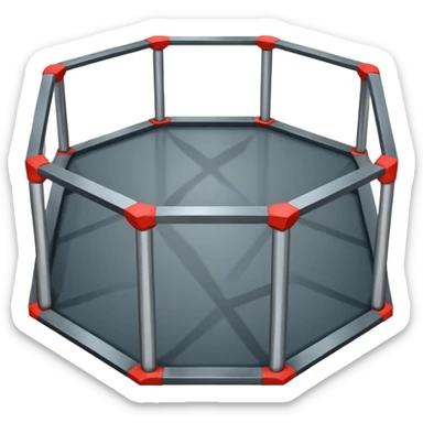 Mma octogone sticker