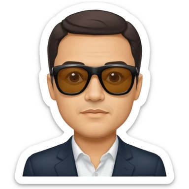 Pedro Sánchez with sunglasses, classic Telegram sticker sticker