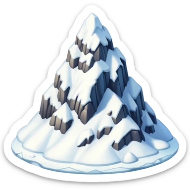 una montana de nieve  sticker