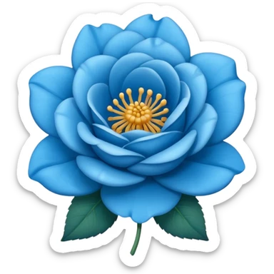 Una rosa azul sticker
